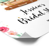 Voyage Affiche de bienvenue de douche nuptiale Mll (Coin)