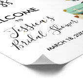 Voyage Affiche de bienvenue de douche nuptiale Mll (Coin)