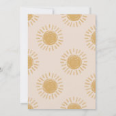 Voyage Autour De L'Invitation Soleil | Invitation  (Dos)