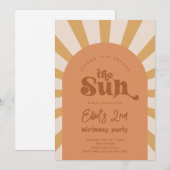 Voyage Autour De L'Invitation Soleil | Invitation  (Devant / Derrière)