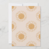 Voyage Autour De L'Invitation Soleil | Invitation (Dos)