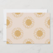 Voyage Autour De L'Invitation Soleil | Invitation  (Dos)