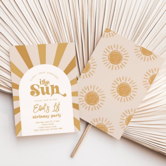 Voyage Autour De L'Invitation Soleil | Invitation 