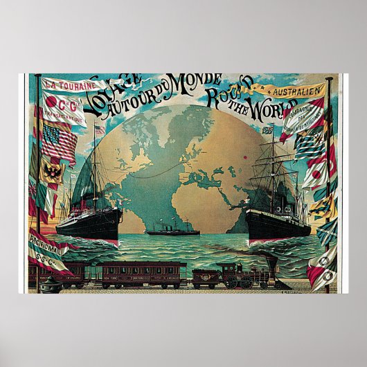 Voyage autour du monde poster (Voorkant)