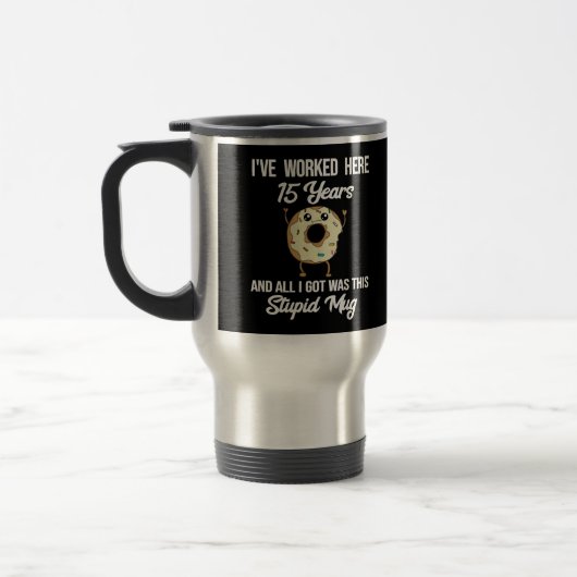 Voyage Cadeau de Mug pour 15 Ans de Travail Appreciation (Gauche)