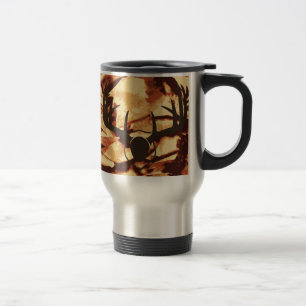 Voyage Camouflage Camo Antlers Acier Inoxydable Mug de vo