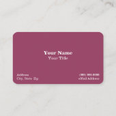 Voyage / Carte de visite de vacances (Dos)