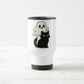 Voyage Chat éffrayant & Mug Fantôme - Coupe de café Hallo (Centre)
