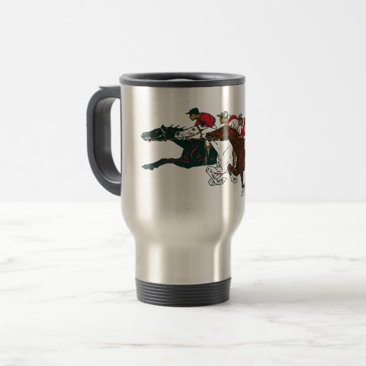 Voyage Chevaux de course Travel Mug (Devant gauche)