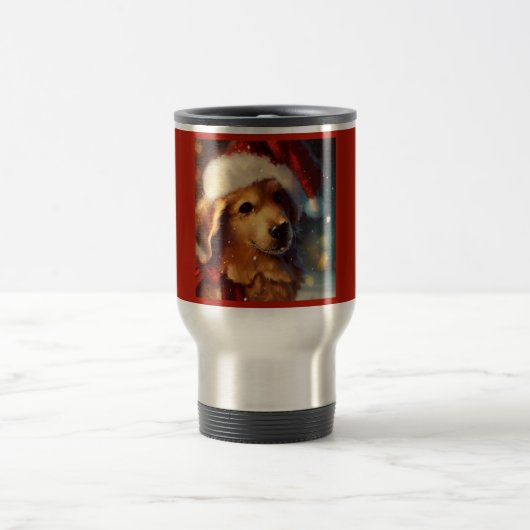 Voyage Chien de Noël 4 Mug (Centre)