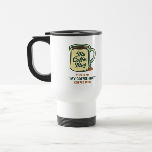 Voyage Conception de l'Humour de la Mug de café rétro (Gauche)