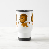 Voyage Contenu de dessin mignon Lion Commuter Mug (Centre)