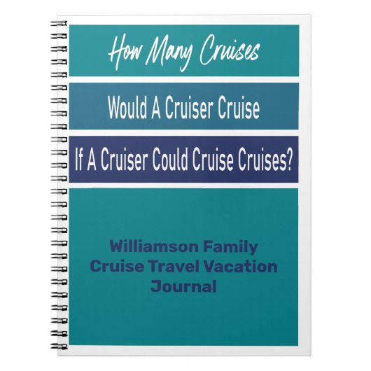 Voyage croisière Aventure Famille Journal personne (Devant)