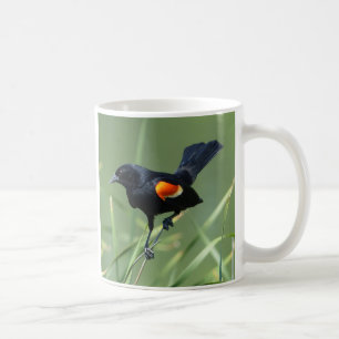 Voyage dans la nature Mug d'oiseaux noirs à ailes 