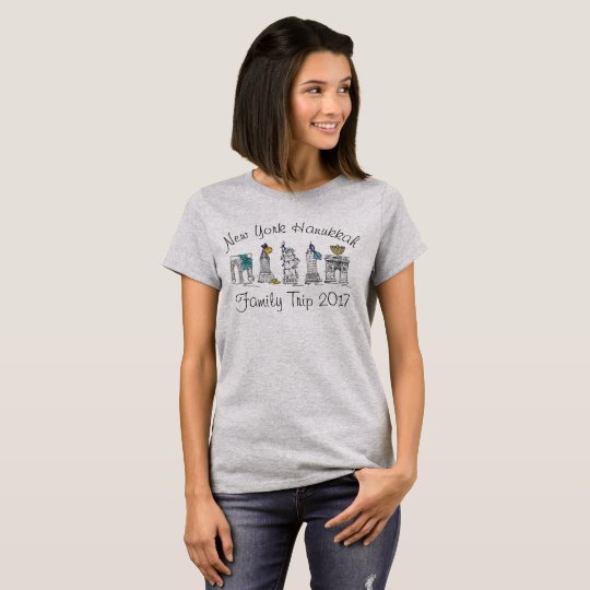 Voyage de famille de vacances de New York Hanoukka T-shirt