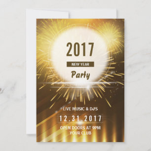 Voyage de fête du Nouvel An   Carte NYE Eve 2017