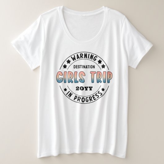 Voyage de filles sur mesure en cours Dégradé amusa (Design devant)