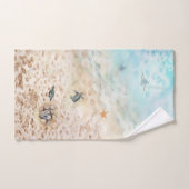 Voyage de la tortue de mer (Serviette à main)