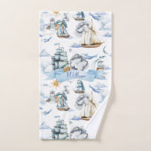 Voyage de Little Sailor (Serviette à main)