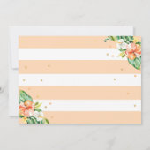 Voyage De Mlle À Mme Fête des mariées Invitation (Dos)