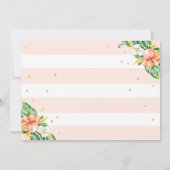 Voyage De Mlle À Mme Fête des mariées Invitation (Dos)