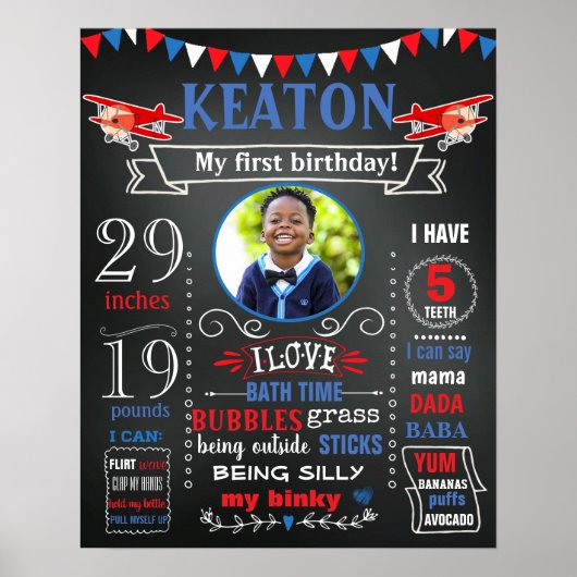 Voyage de tableau de bord d'un premier anniversair (Devant)