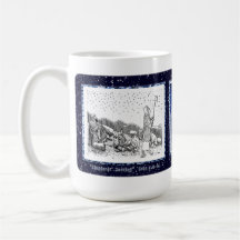 "Voyage des bergers", la Mug de la carte de Noël