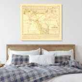 Voyage des Israelites depuis leur sortie d'Egypte Canvas Afdruk (Insitu (Slaapkamer))