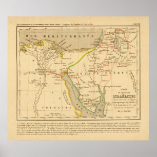 Voyage des Israelites depuis leur sortie d'Egypte Poster
