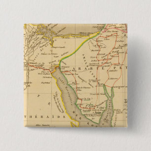 Voyage des Israelites depuis leur sortie d'Egypte Vierkante Button 5,1 Cm