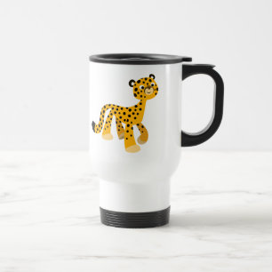 Voyage Dessin de promenade mignon Cheetah Commuter Mug