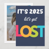 Voyage devis c’est 2025 Let’s get perdu Carte de v (Devant / Derrière)