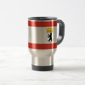 Voyage Drapeau de Berlin Travel Mug (Devant droit)