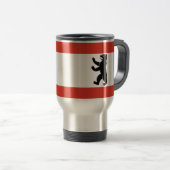 Voyage Drapeau de Berlin Travel Mug (Devant droit)