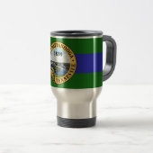 Voyage Drapeau de Chattanooga, Tennessee Travel Mug (Devant droit)