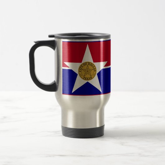 Voyage Drapeau de Dallas, Texas Travel Mug (Gauche)