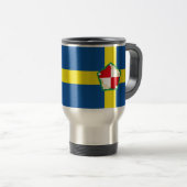 Voyage Drapeau de Pembrokeshire Travel Mug (Devant droit)
