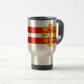 Voyage Drapeau de Westmorland Travel Mug (Devant droit)