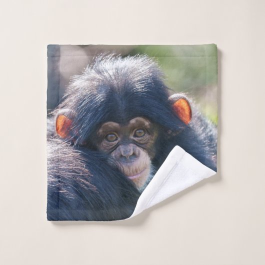 Voyage du bébé chimpanzé (Gant de toilette)