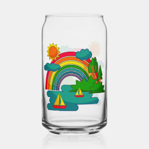 Voyage en bateau sous les nuages du soleil et l'ar