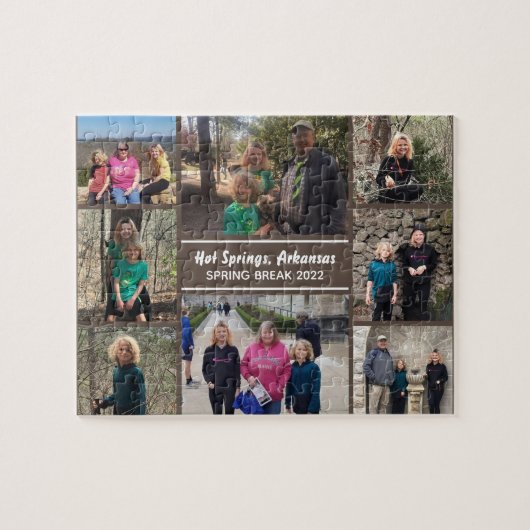 Voyage en famille Photo Collage Puzzle (Horizontal)