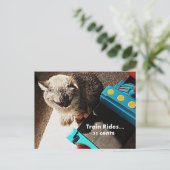 Voyage en train Cat Carte postale (Debout devant)