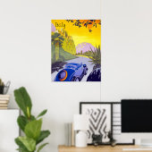 Voyage en voiture à travers l'Italie, affiche de v (Bureau à domicile)