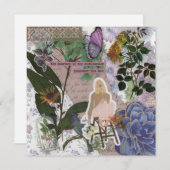 Voyage est la carte de voeux Destination Flat (Devant / Derrière)