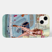 Voyage fille à Paris | coque Iphone 7 (Verso (horizontal))