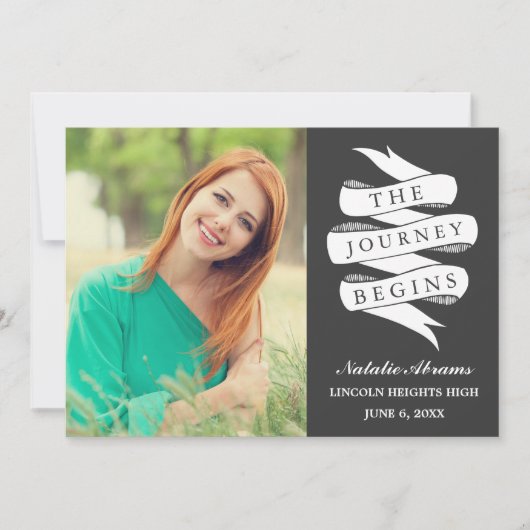 Voyage | Invitation de la fête de graduation de co (Devant)