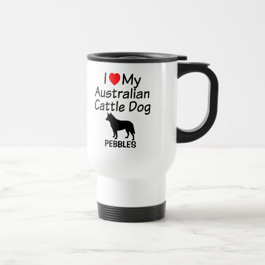Voyage J'Aime Ma Mug De Chien De Bataille Australien (Droite)