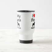 Voyage J'Aime Mes DEUX Chiens De Boxer Mug (Centre)