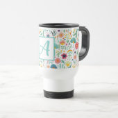 Voyage Jardin de fleurs géantes sur Mug blanc (Devant droit)