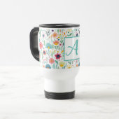 Voyage Jardin de fleurs géantes sur Mug blanc (Devant gauche)